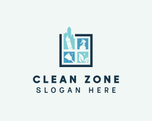 Clean Sanitary Disinfection logo design