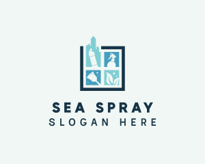 Clean Sanitary Disinfection logo design