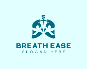 Respiratory - Healthy People Lungs logo design