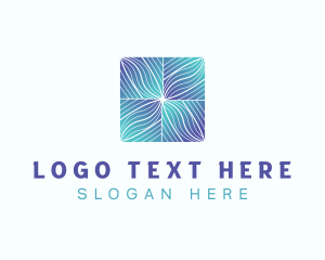 Flooring - Gradient Wave Pattern logo design
