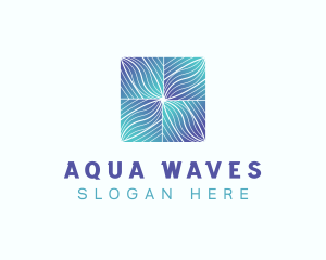 Gradient Wave Pattern logo design