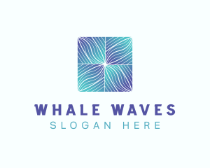 Gradient Wave Pattern logo design