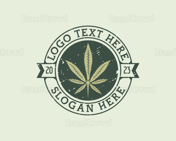 Marijuana Leaf Plant Logo