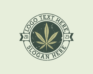 Thc - Marijuana Leaf Plant logo design