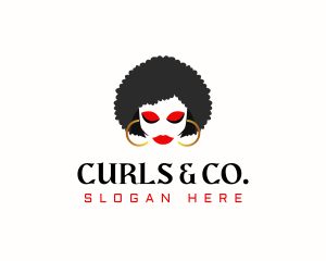 Curl Fashion Female logo design