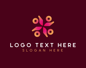 Social - Organization People Team logo design