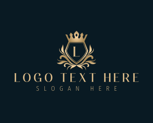 Luxury - Crown Crest Royalty logo design