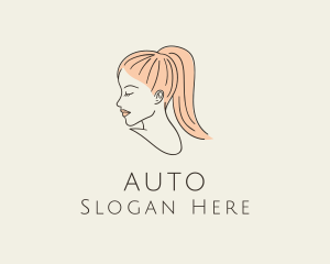 Hairsytlist - Ponytail Woman Hair Salon logo design