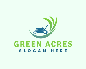 Lawn Mower Garden logo design