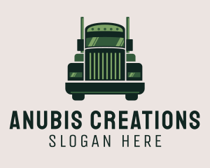 Green Freight Cargo Distribution logo design