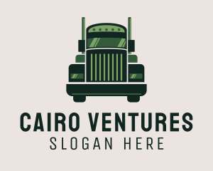 Green Freight Cargo Distribution logo design