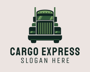 Cargo - Green Freight Cargo Distribution logo design