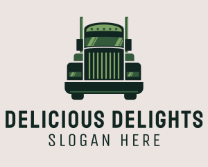 Green Freight Cargo Distribution logo design