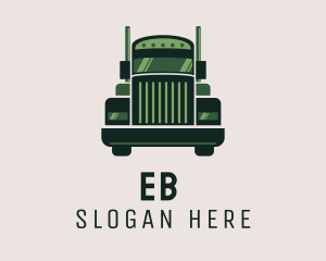 Transportation - Green Freight Cargo Distribution logo design