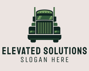 Green Freight Cargo Distribution logo design