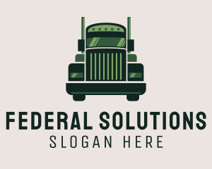 Green Freight Cargo Distribution logo design