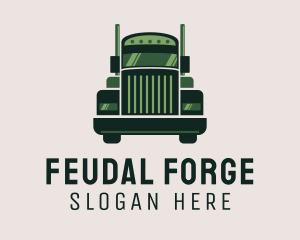 Green Freight Cargo Distribution logo design