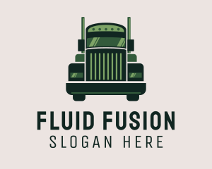 Green Freight Cargo Distribution logo design