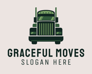 Green Freight Cargo Distribution logo design