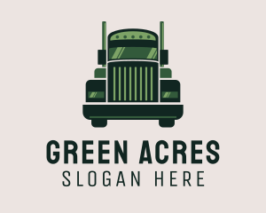 Green Freight Cargo Distribution logo design