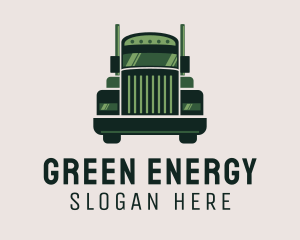 Green Freight Cargo Distribution logo design