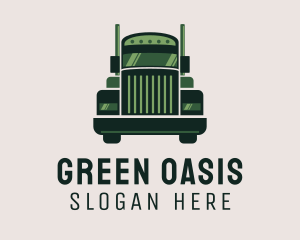 Green Freight Cargo Distribution logo design