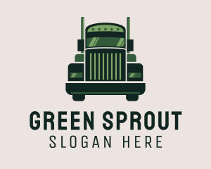 Green Freight Cargo Distribution logo design