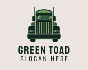 Green Freight Cargo Distribution logo design