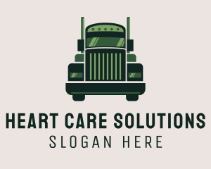 Green Freight Cargo Distribution logo design