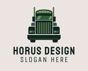 Green Freight Cargo Distribution logo design