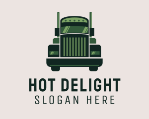 Green Freight Cargo Distribution logo design