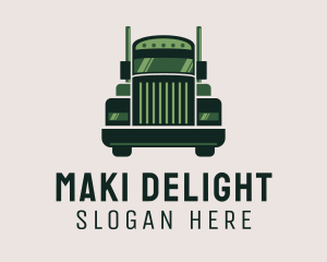 Green Freight Cargo Distribution logo design