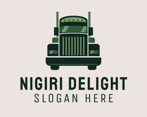 Green Freight Cargo Distribution logo design