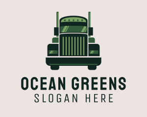 Green Freight Cargo Distribution logo design