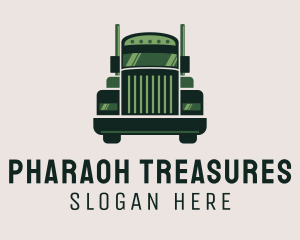 Green Freight Cargo Distribution logo design