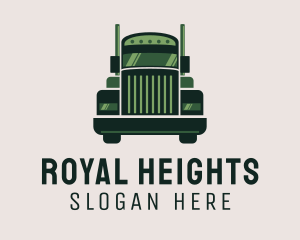 Green Freight Cargo Distribution logo design