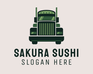 Green Freight Cargo Distribution logo design