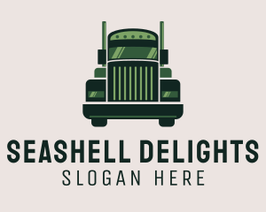 Green Freight Cargo Distribution logo design