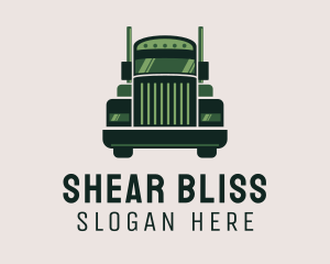 Green Freight Cargo Distribution logo design