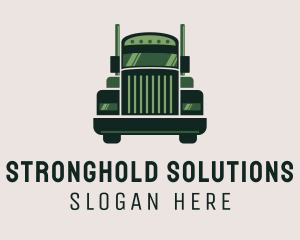 Green Freight Cargo Distribution logo design