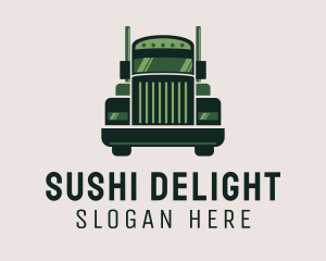 Green Freight Cargo Distribution logo design