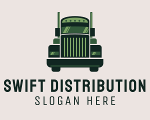 Distribution - Green Freight Cargo Distribution logo design