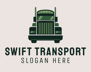 Green Freight Cargo Distribution logo design