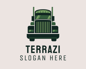 Green Freight Cargo Distribution logo design