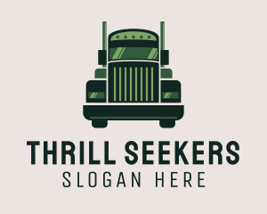 Green Freight Cargo Distribution logo design