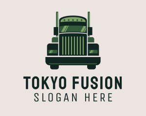 Green Freight Cargo Distribution logo design