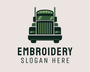 Green Freight Cargo Distribution logo design