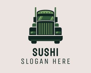 Green Freight Cargo Distribution logo design