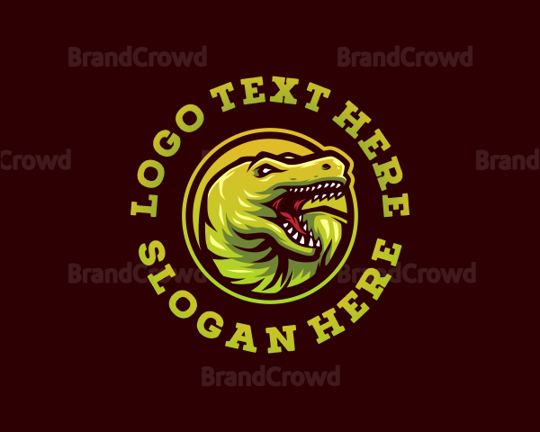 Prehistoric Jurassic Dinosaur Logo