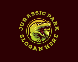 Prehistoric Jurassic Dinosaur  logo design